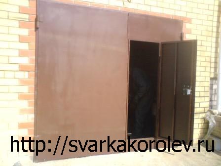 гаражные ворота дешево, гаражные железные ворота