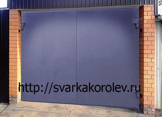 стандартные гаражные ворота размер