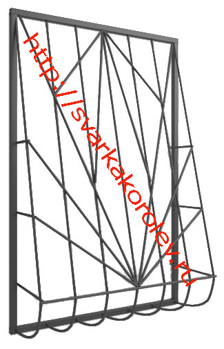 форма решеток окна, 